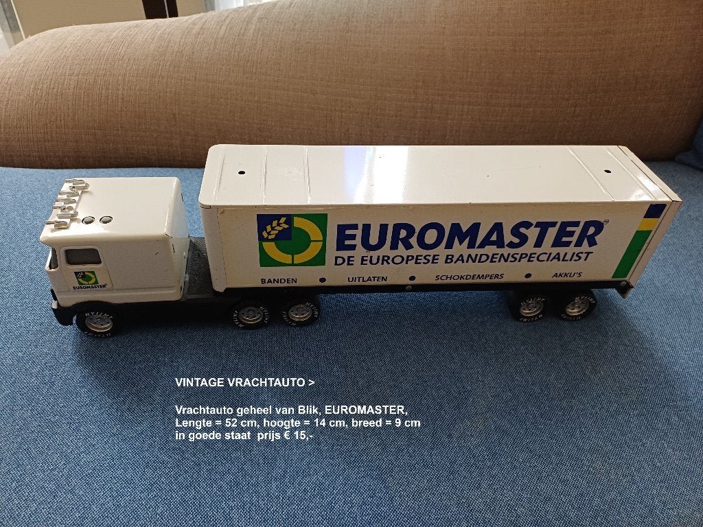 vintage BLIKKEN vrachtauto, Ophalen of Verzenden, Zo goed als nieuw, Bus of Vrachtwagen