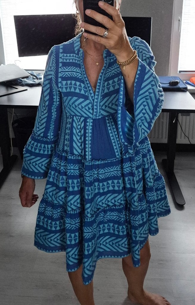Super leuk jurkje van Devotion Twins, maat S, Kleding | Dames, Blauw, Ophalen of Verzenden, Zo goed als nieuw, Devotion Twins