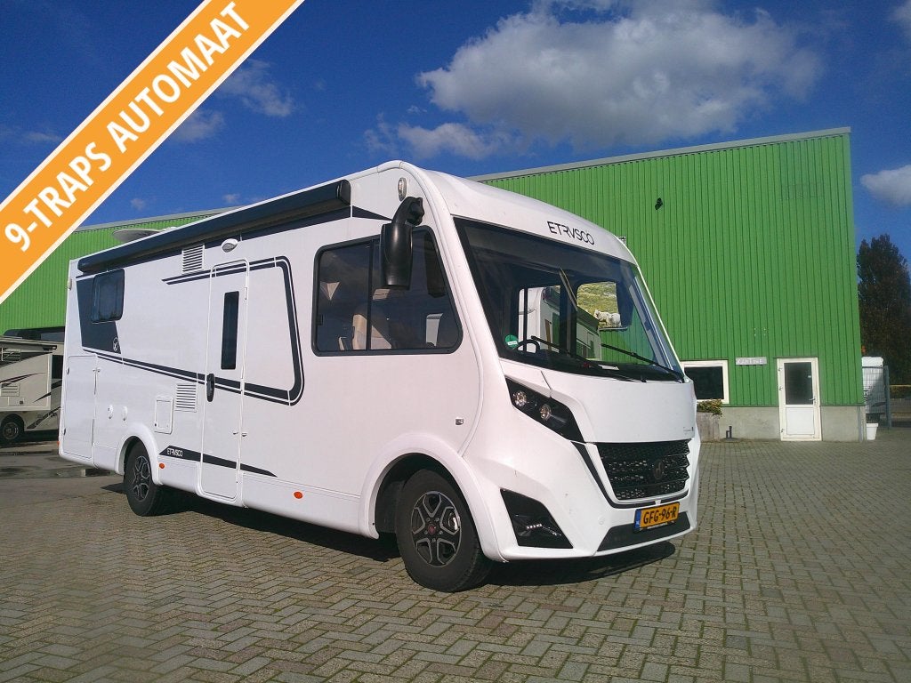 Etrusco I 7400 SB 9-traps automaat, Caravans en Kamperen, Luifel, Ringverwarming, Fiat, Bedrijf