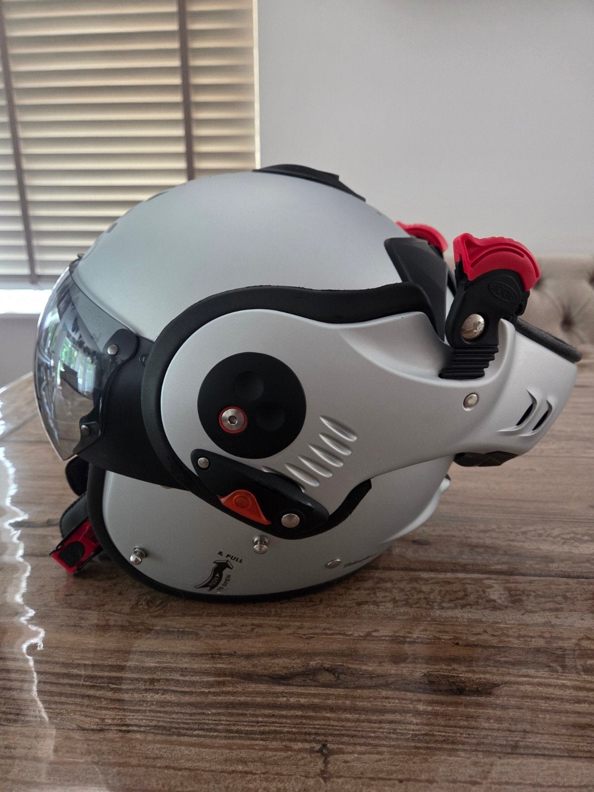 Helm zgan Roof Boxer V8 Alpha Blackstar White Te Koop!, Motoren, Systeemhelm, XL, Kinderen, Nieuw zonder kaartje