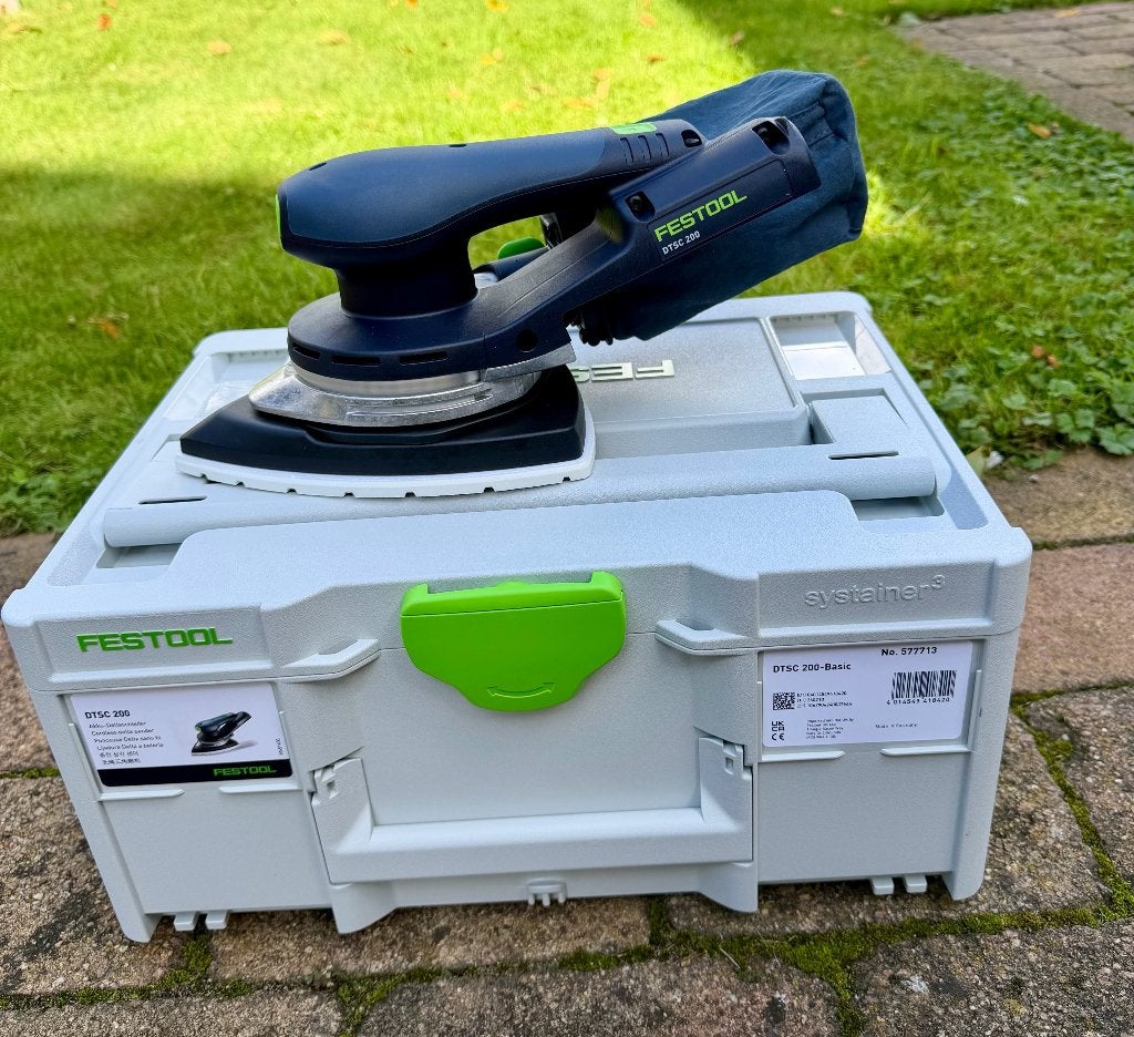 Festool accu-deltaschuurmachine DTSC 200 4,0 I-Plus - nieuw, Ophalen, Nieuw, Minder dan 600 watt, Excentrische schuurmachine