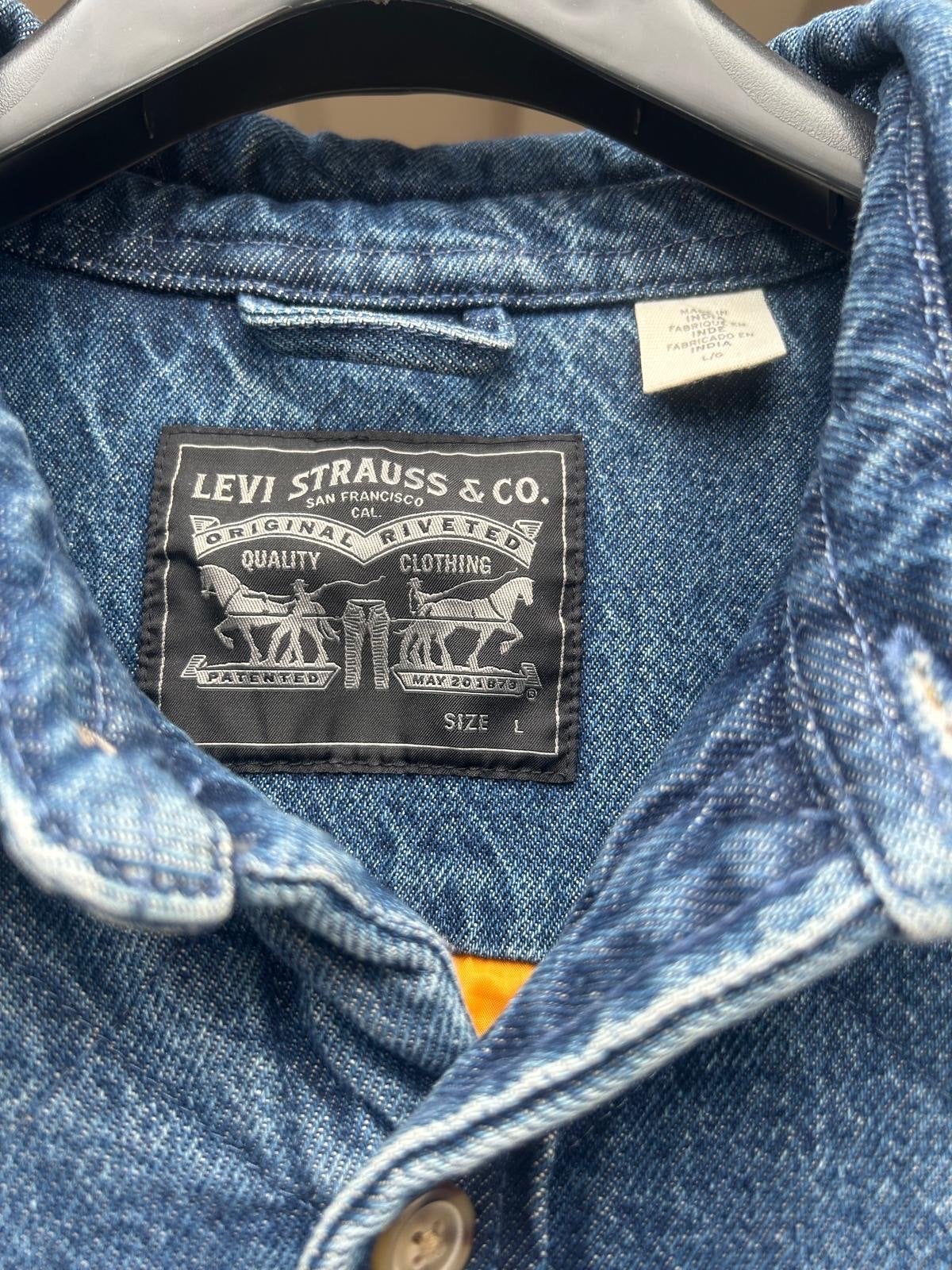 Nieuw Gevoerd Spijkerjack van Levi Strauss - Maat L, Ophalen of Verzenden, Nieuw, Maat 52/54 (L), Blauw