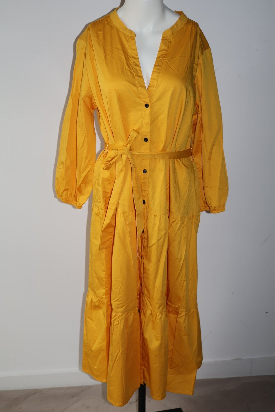 Summum lange jurk maat 42 / XL, Kleding | Dames, Summum, Geel, Ophalen of Verzenden, Zo goed als nieuw