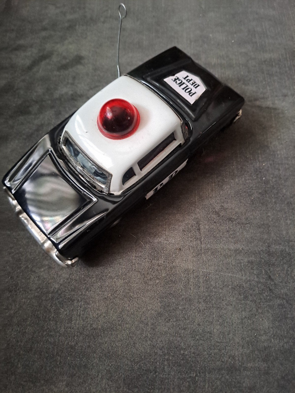 vintage  blikken politie auto, Ophalen of Verzenden, Gebruikt