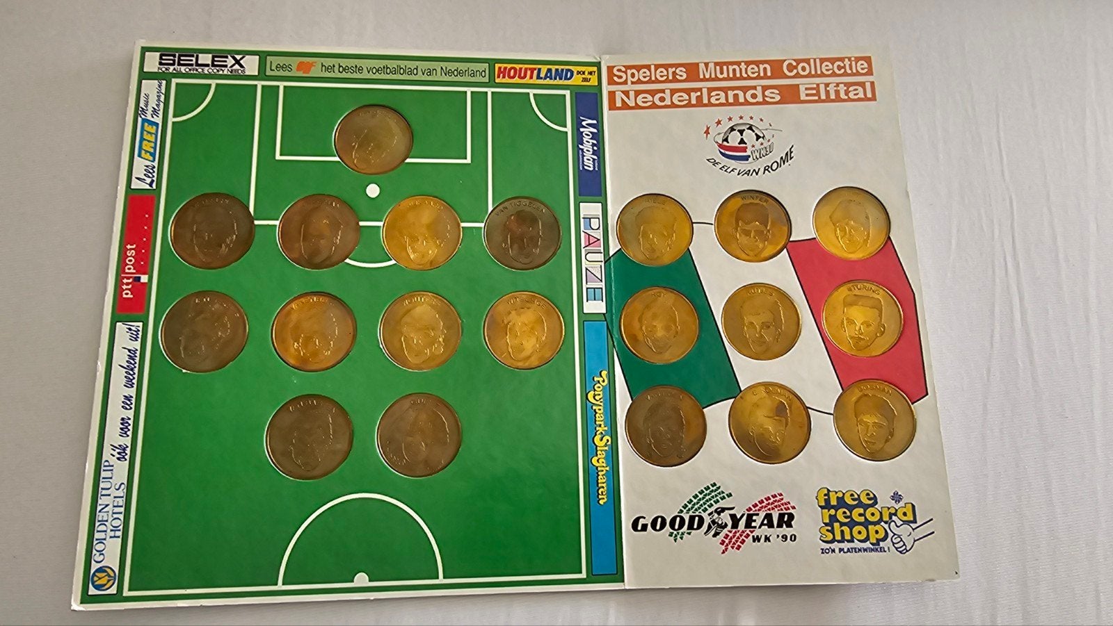 Nederlands Elftal Munten Collectie WK '90, Ophalen, Koningin Beatrix, Overige waardes, Setje