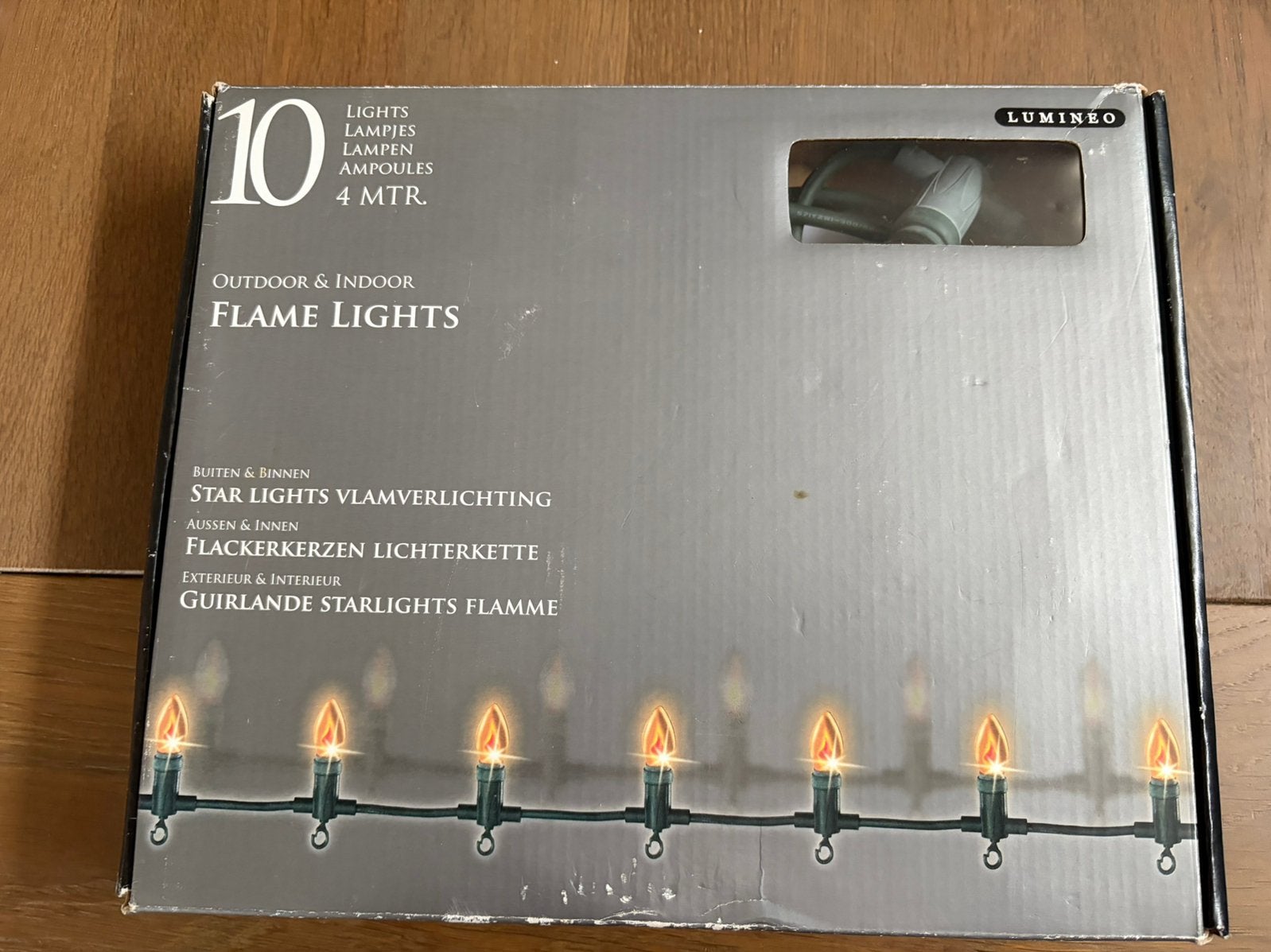 Flame lights 10 lampjes, 4 meter, ook geschikt voor buiten, Ophalen of Verzenden, Zo goed als nieuw