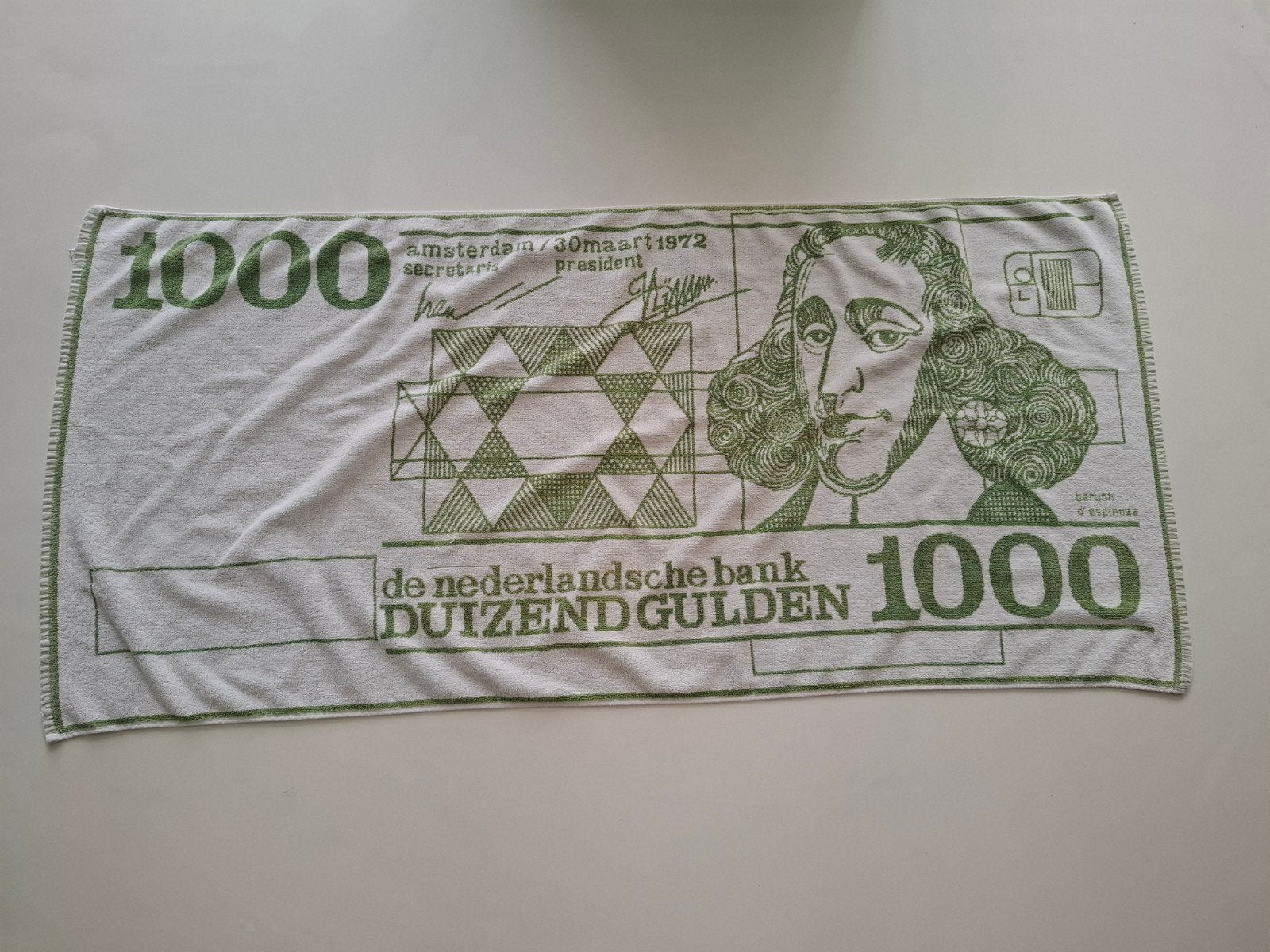 Handdoek/ badlaken Biljet 1000 Gulden 60-120, Ophalen of Verzenden, Overige typen
