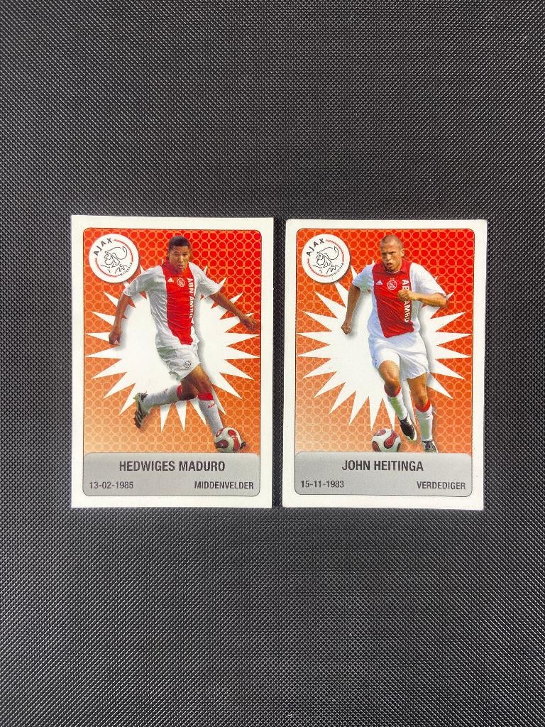 John Heitinga Hedwiges Maduro 2007-08 Ajax PLUS, Verzamelen, Verzenden, Gebruikt, Ajax, Poster, Plaatje of Sticker