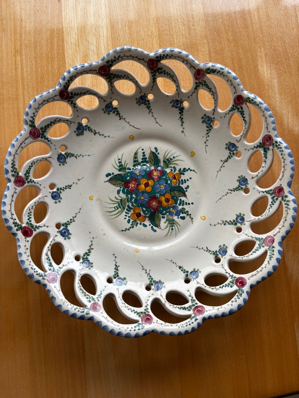 Handgeschilderde keramieken schaal - Zenith Gouda (830), Antiek en Kunst, Ophalen of Verzenden