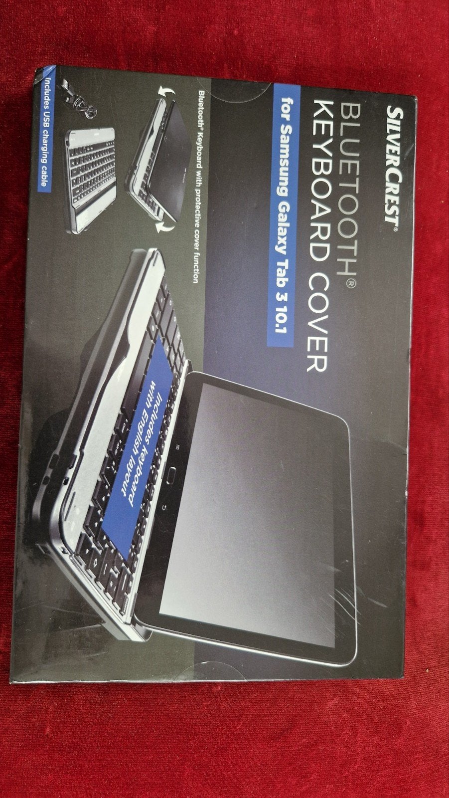 SilverCrest Bluetooth Toetsenbord Cover Samsung Tab 3 10.1, 10 inch, Onbekend, Nieuw, Onbekend