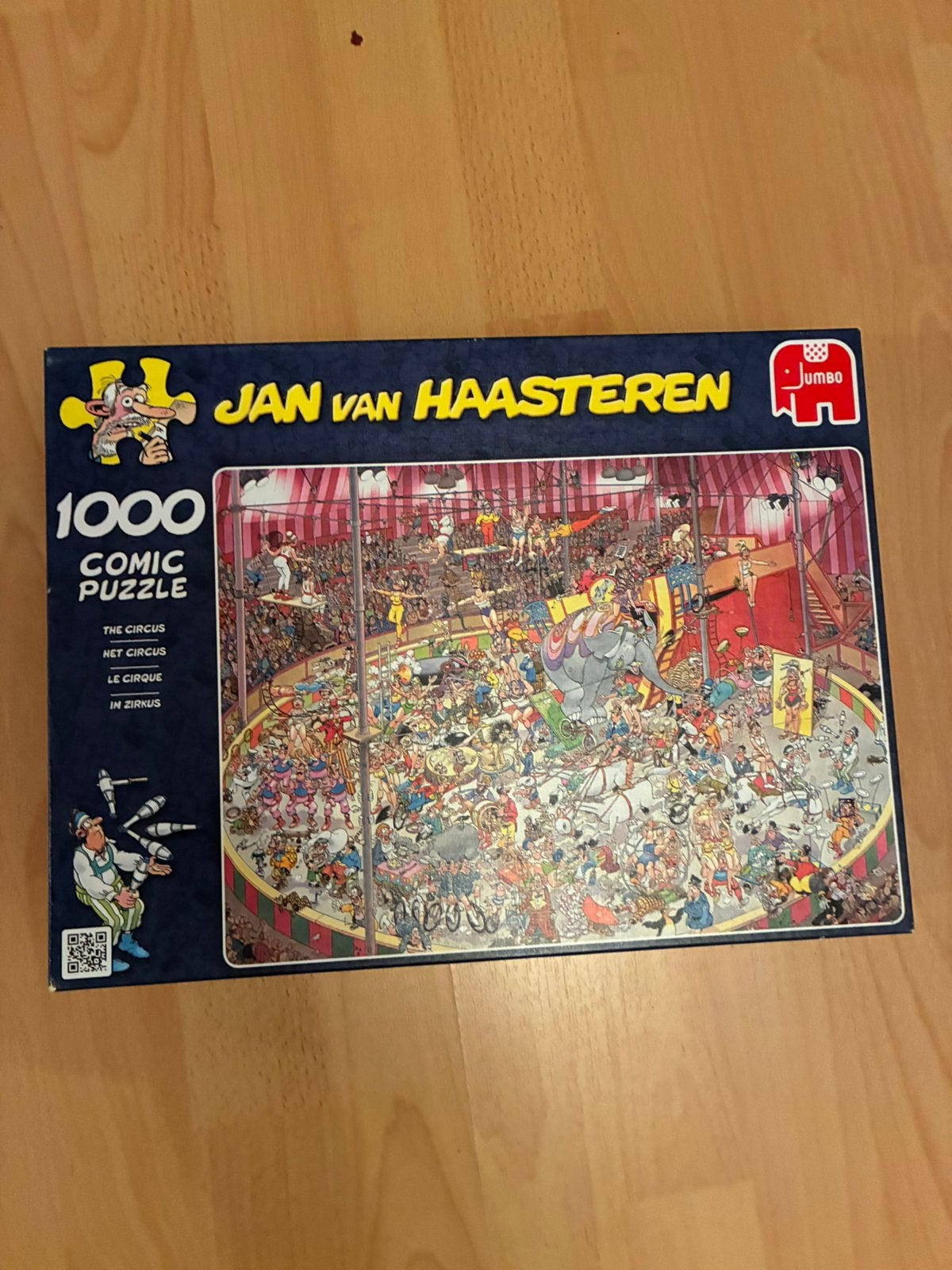 Jan van haasteren Het circus, Ophalen of Verzenden, 500 t/m 1500 stukjes, Gebruikt, Legpuzzel