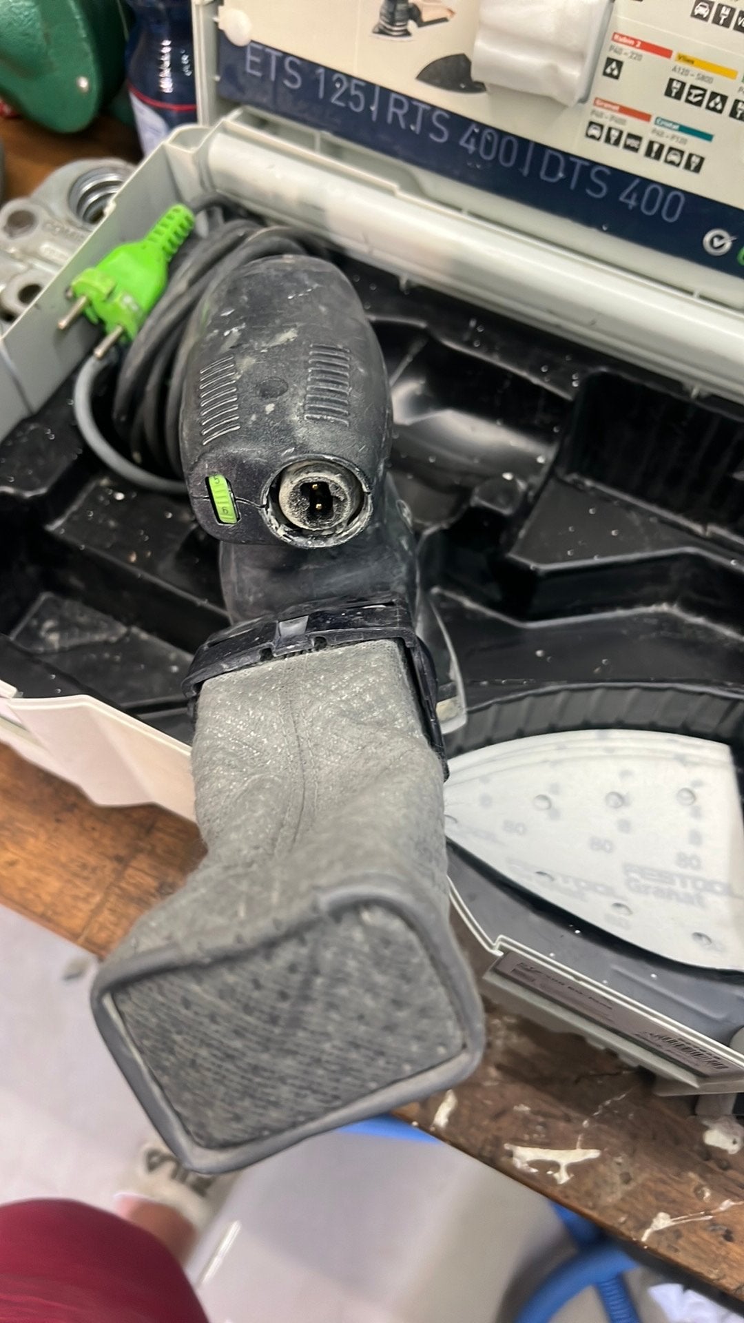 Festool dts 400 inc extra’s, Ophalen of Verzenden, Zo goed als nieuw, 1200 watt of meer, Vlakschuurmachine