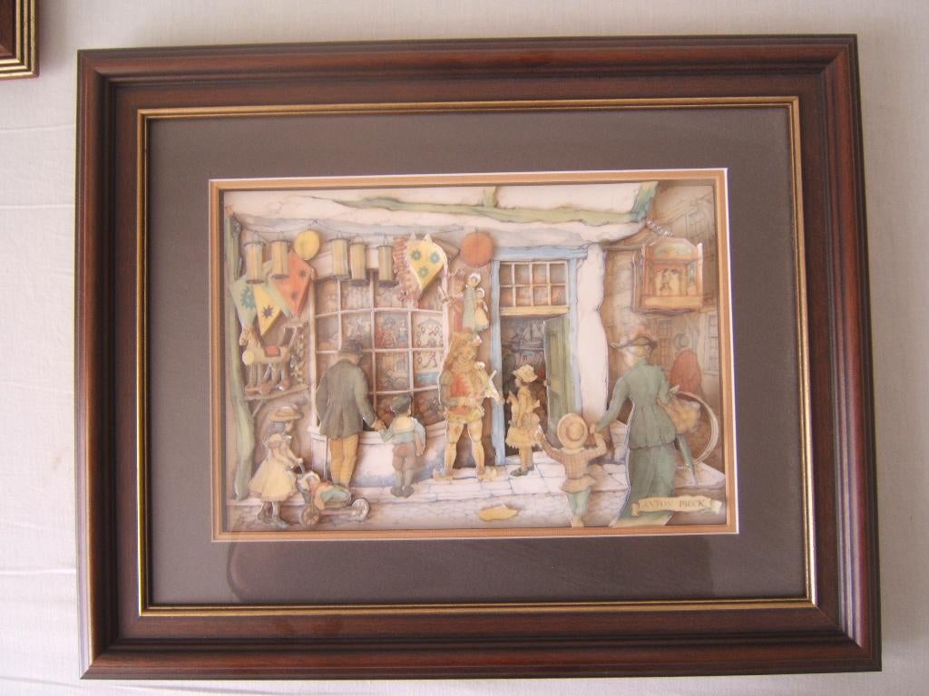 Schilderij 3D Anton Pieck (V), Ophalen, Minder dan 50 cm, Zo goed als nieuw, Schilderij