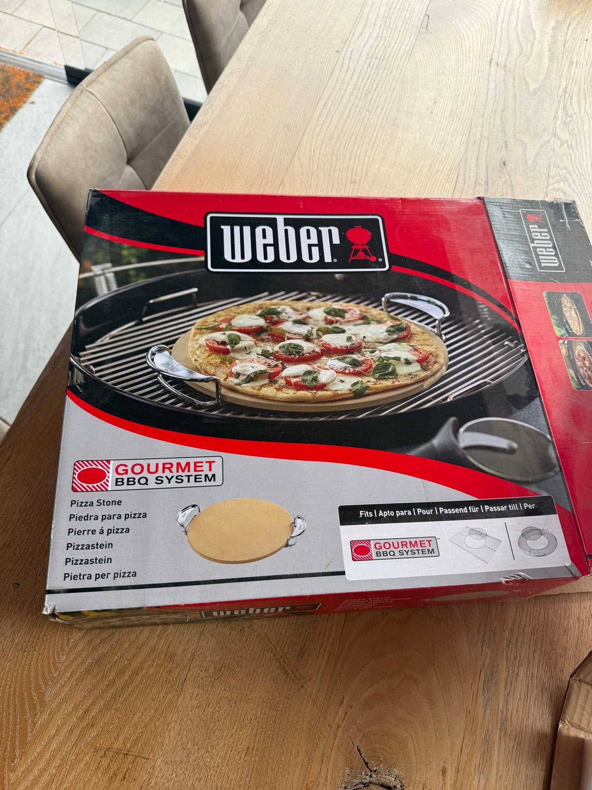 Weber Gourmet BBQ System Pizzasteen, Ophalen of Verzenden, Zo goed als nieuw
