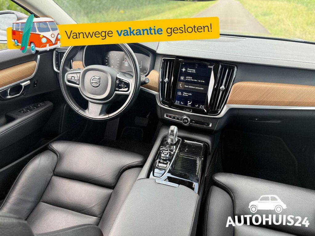 Volvo V90 2.0 T8 AWD Inscription 390pk Trekhaak|LED|19"|Lede, Auto's, Volvo, Automaat, 4 cilinders, Bluetooth, Leder
