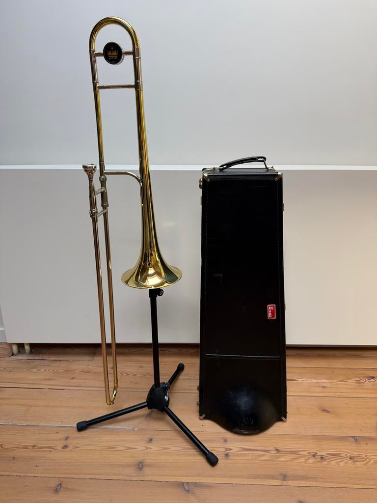 King 2102 “2B” Jiggs Wigham - Trombone, Muziek en Instrumenten, Ophalen, Gebruikt, Tenor, Met koffer
