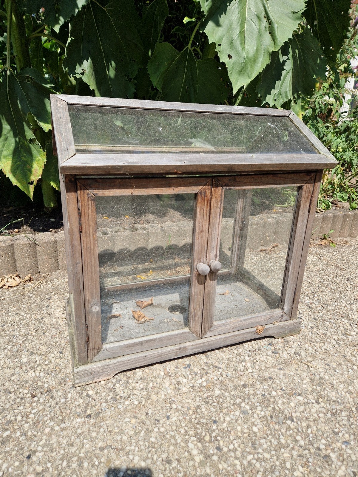 Houten broeikasje / mini kweekkasje, Ophalen, Overige materialen, Gebruikt, Kweekkas