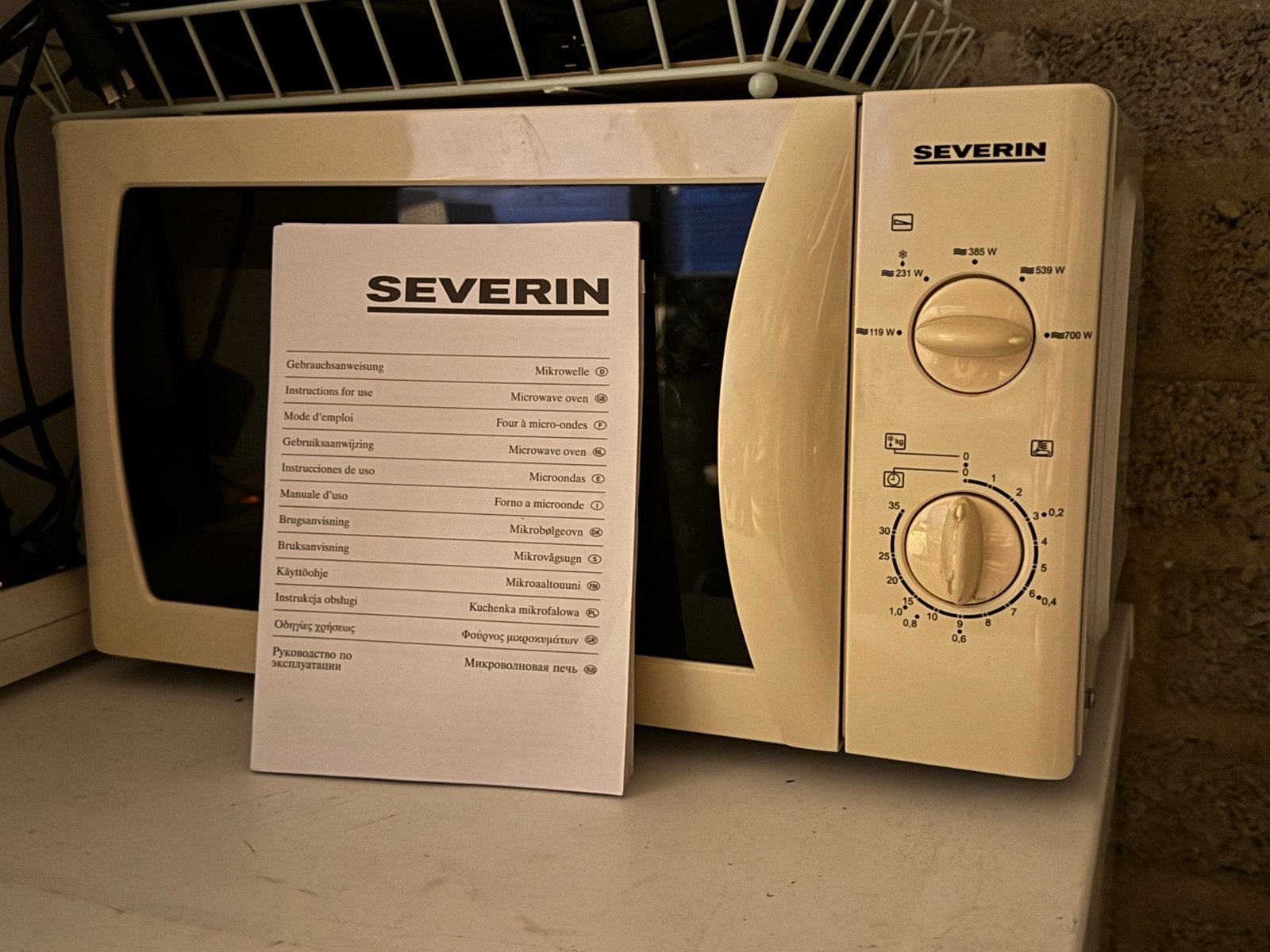 Severin Magnetron MW 9628 - Gebruikt, Goede Staat, Witgoed en Apparatuur, Gebruikt, Minder dan 45 cm, Ophalen of Verzenden, Magnetron