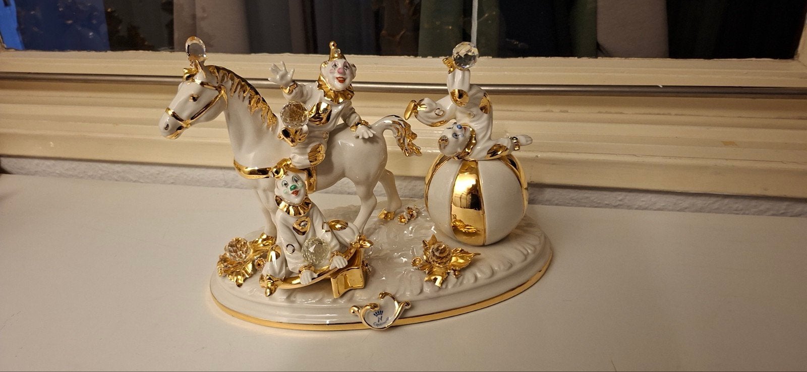 capodimonte met bladgoud, Ophalen of Verzenden