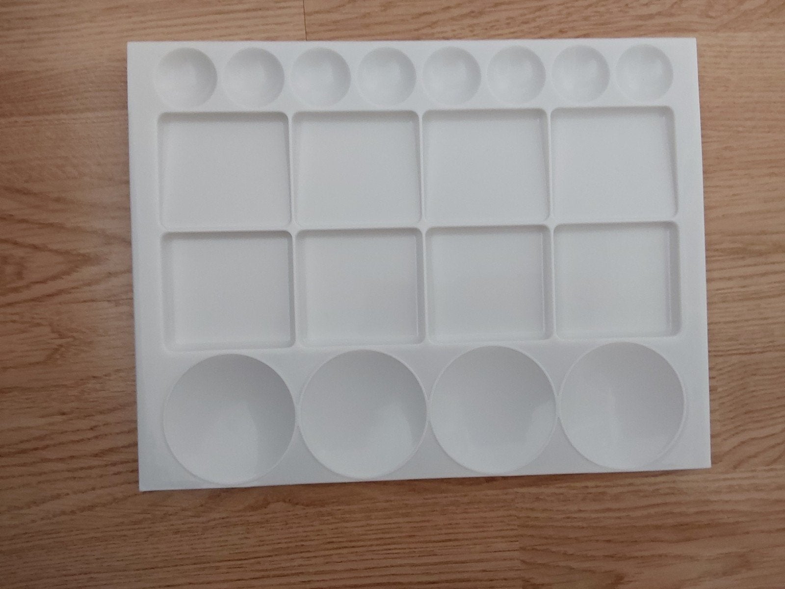 WitHardPlastic verf pallet voor acryl,oli gouache watercolor, Hobby en Vrije tijd, Schilderen, Ophalen of Verzenden, Nieuw, Overige typen