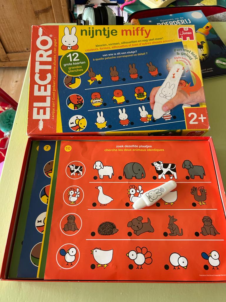 Nijntje Miffy Electro spel Jumbo - Leerzaam & Compleet, Ophalen of Verzenden, Gebruikt, Overige typen, Met licht