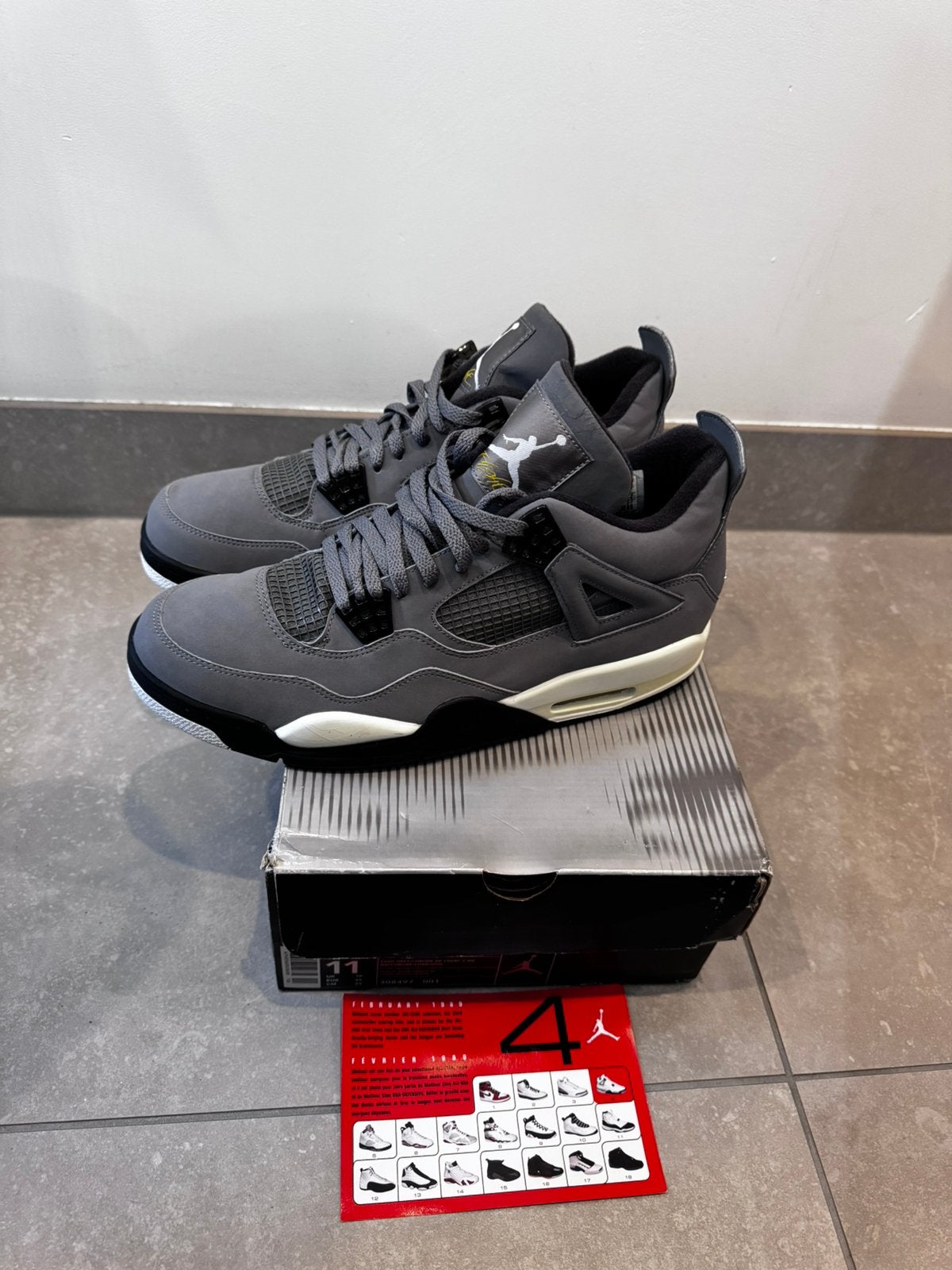 Nike Air Jordan 4 Cool Grey (2004), Overige kleuren, Ophalen of Verzenden, Sneakers of Gympen, Zo goed als nieuw