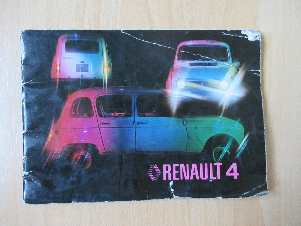 Instructieboekje Renault 4 (TL, Safaria, F4, F6) 1974-1984, Ophalen of Verzenden