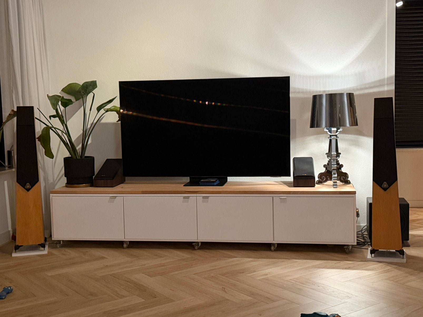 Tv kast, Ophalen, Overige materialen, Gebruikt, 200 cm of meer