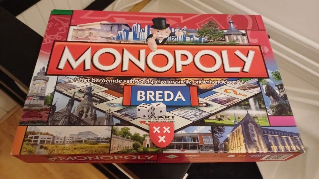 bordspel nieuw Monopoly Breda Monopolie 2e editie, Vijf spelers of meer, Ophalen of Verzenden, Nieuw, Monopoly