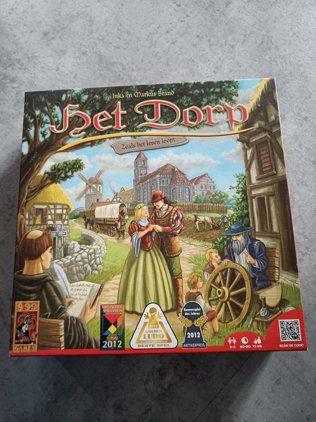 Het Dorp: Strategisch bordspel voor 2-4 spelers, Drie of vier spelers, Ophalen of Verzenden, Zo goed als nieuw, 999 Games