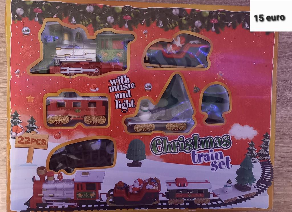 Nieuwe Kerst Trein Set - Compleet met Muziek & Licht, Ophalen of Verzenden, Nieuw, Jongen of Meisje