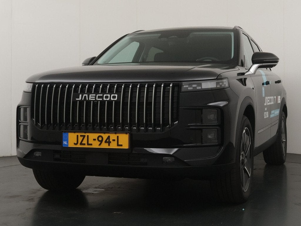 Jaecoo 7 1.5 GDI SHS-P Exclusive - FULL OPTIONS - Schuifkant, Auto's, Overige Auto's, 347 pk, Zwart, Hybride Elektrisch/Benzine