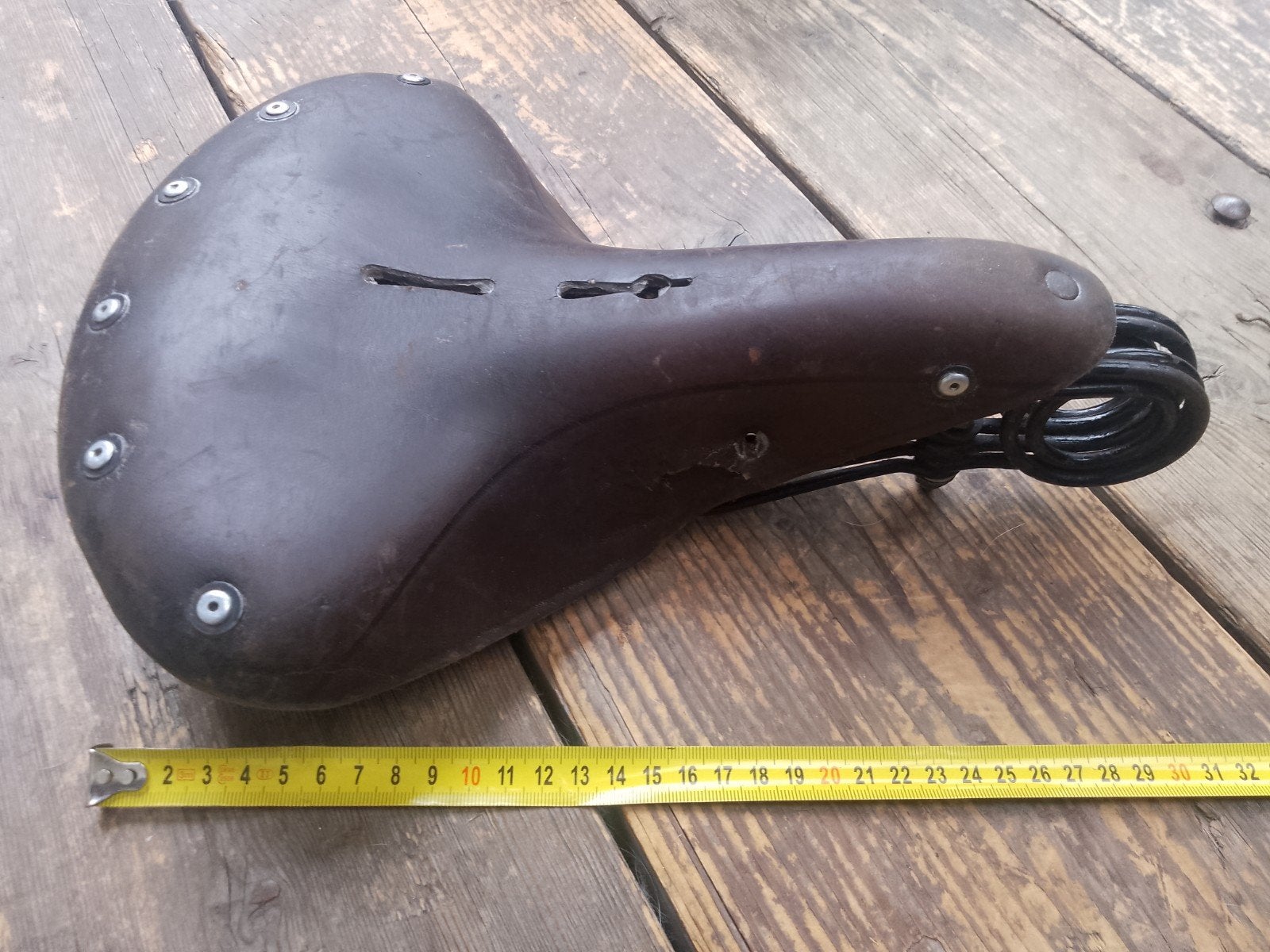 Vintage fietszadel - Vasad super, Gebruikt, Leer, Onbekend, Ophalen of Verzenden