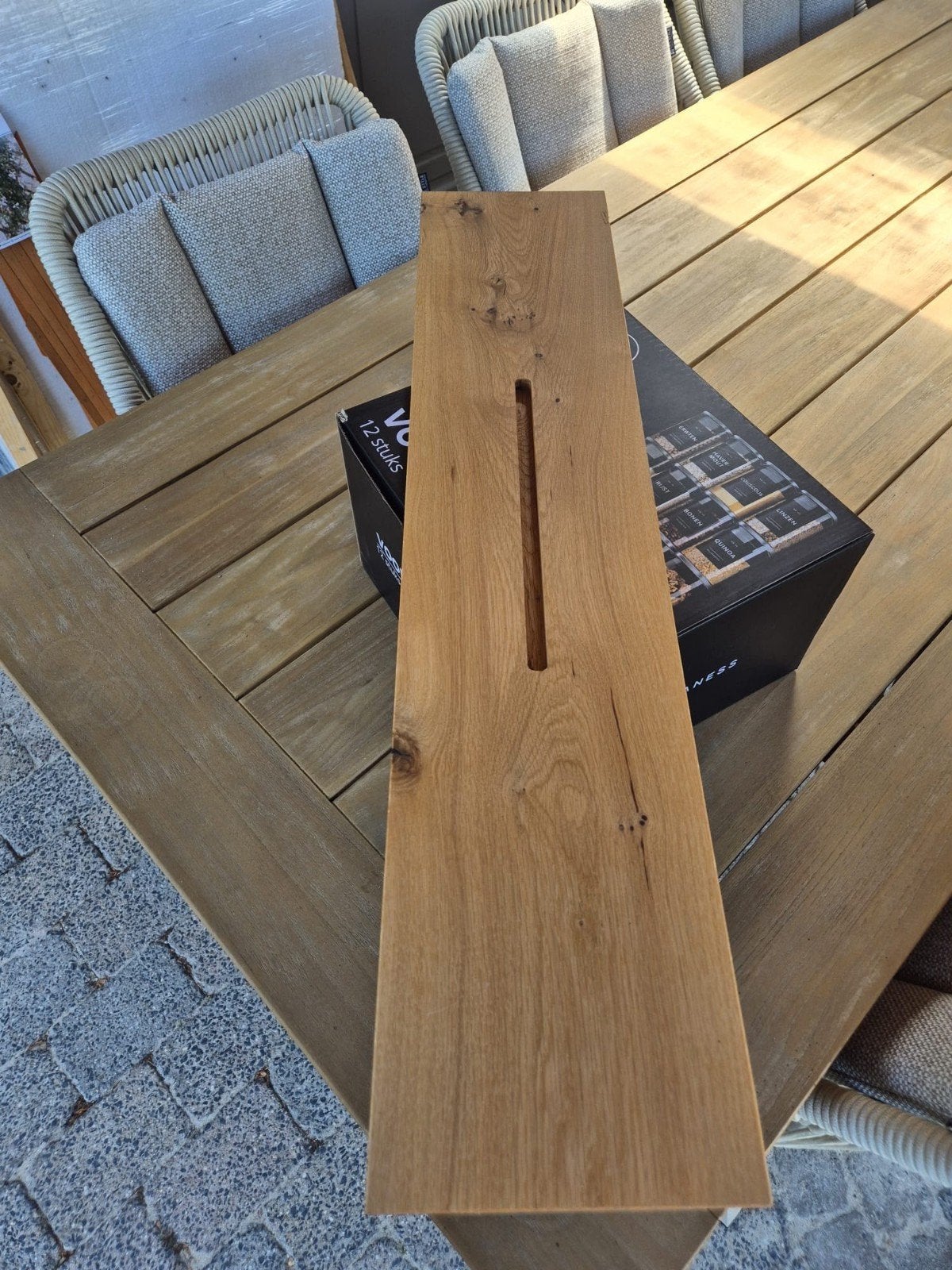 Houten badplank / badbrug van eikenhout, Ophalen, Hout, Gebruikt, Landelijk