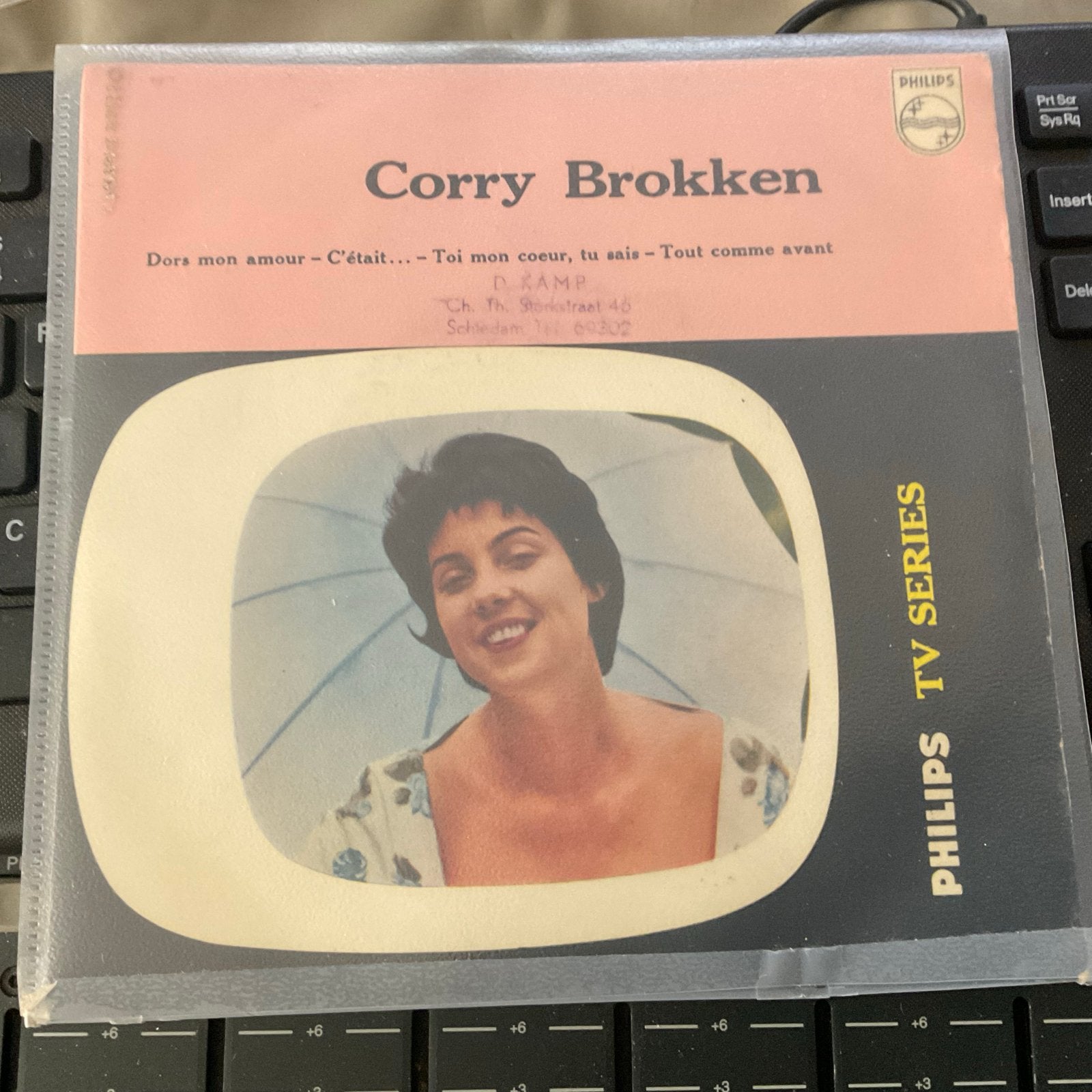 Corry Brokken - Dors Mon Amour - Philips TV Series EP (1958), Gebruikt, 7 inch, Ophalen of Verzenden, EP