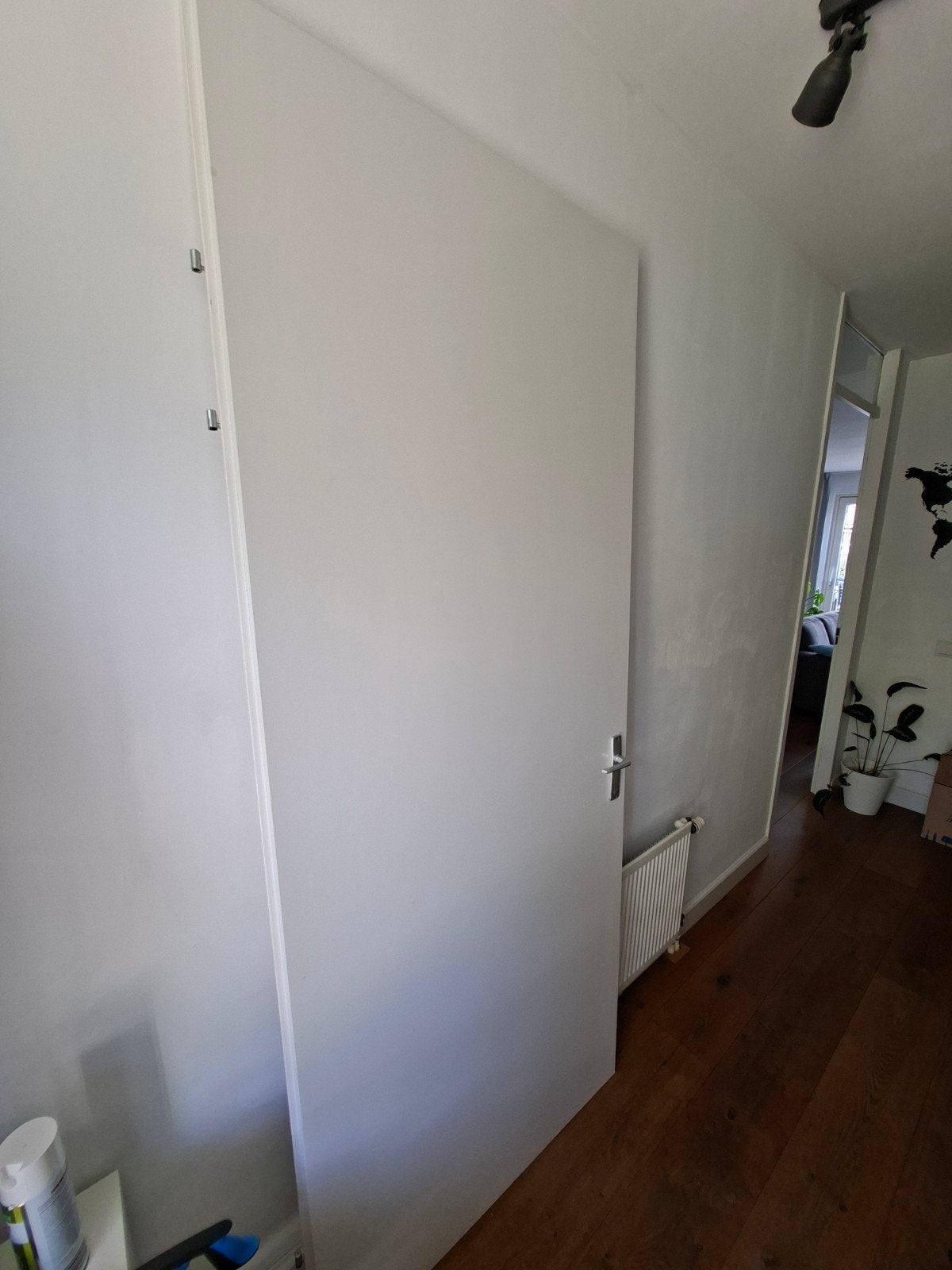 Witte binnendeur 231,5 x 95 x 4 cm - gratis, Ophalen of Verzenden, Zo goed als nieuw, Binnendeur, 215 cm of meer