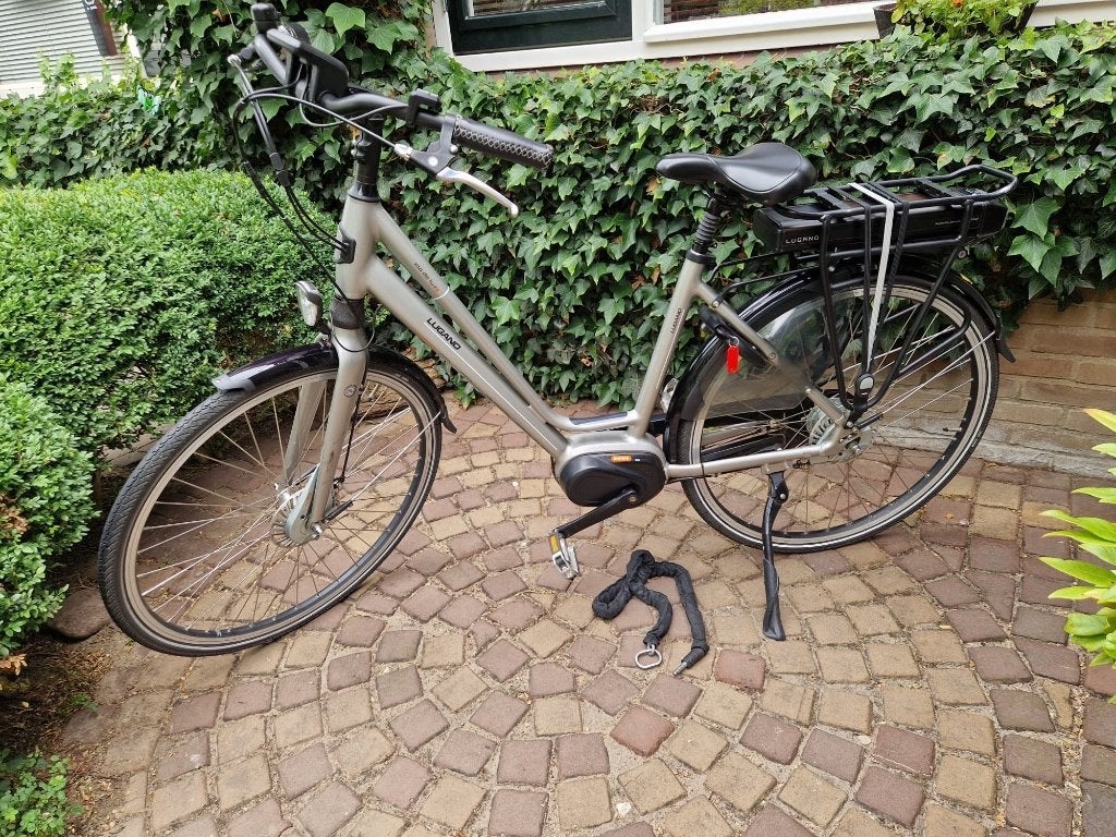 Lugano elo de luxe, Zo goed als nieuw, 47 tot 51 cm, 50 km per accu of meer, Ophalen