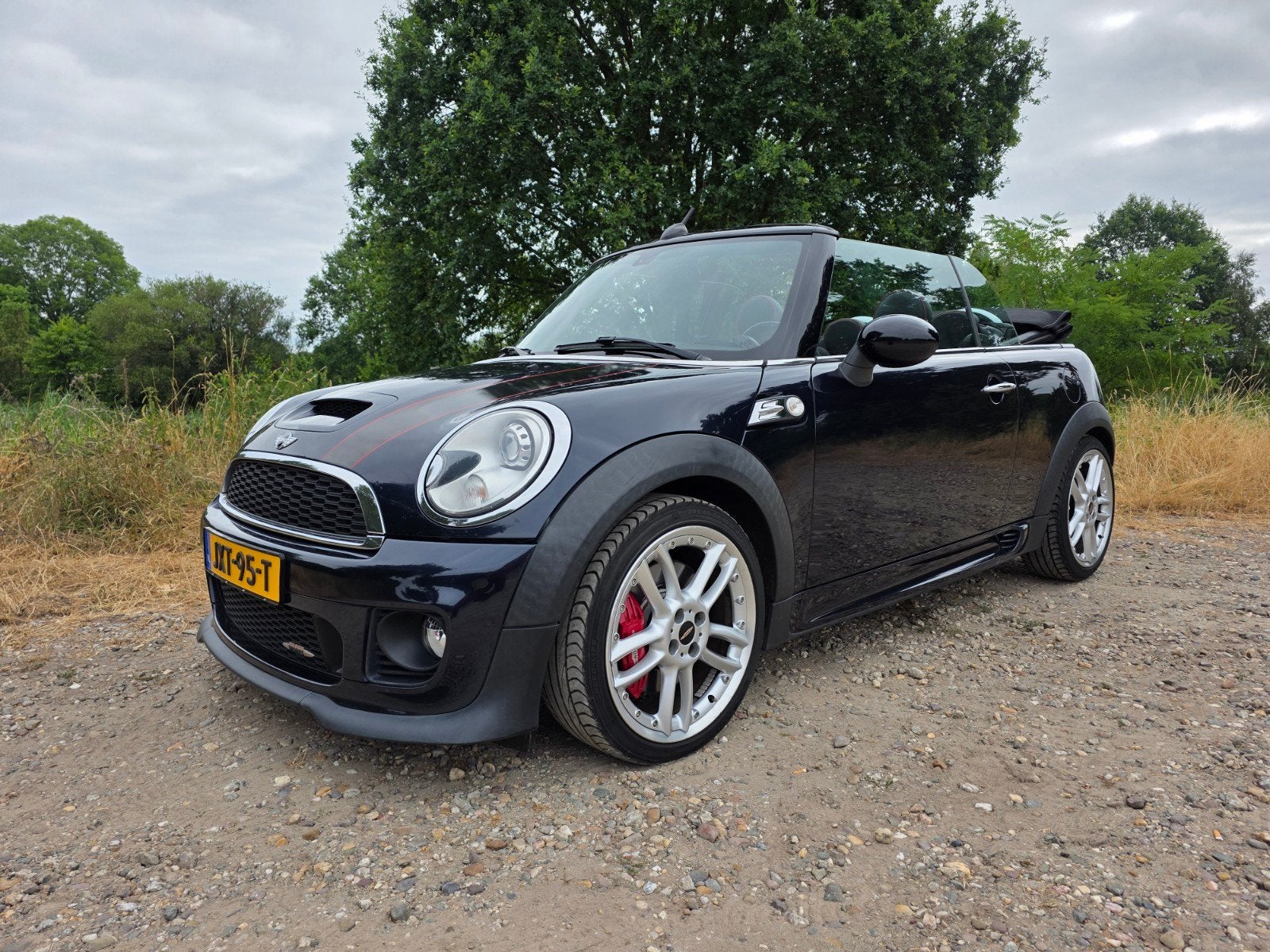 Prachtige Mini John Cooper Works cabrio, 2012, 211pk, Auto's, Voorwielaandrijving, Euro 5, Zwart, 4 cilinders