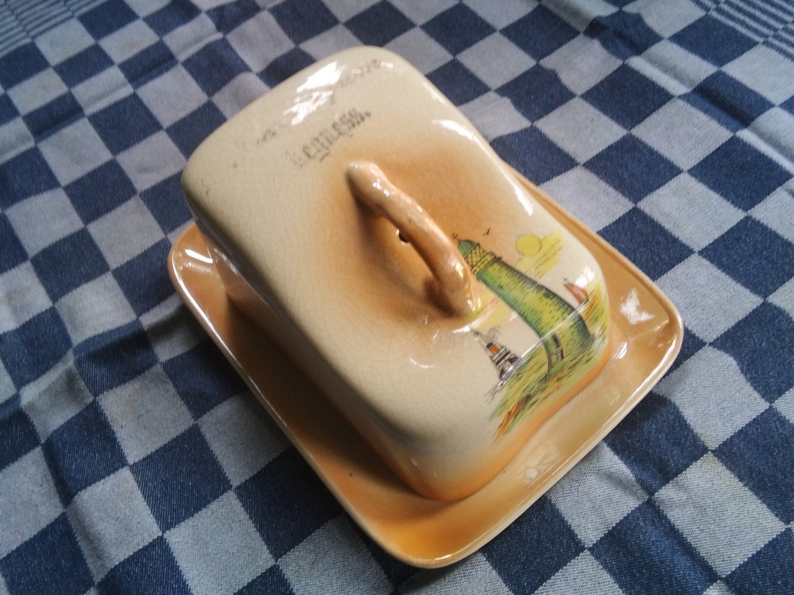 Vintage stolp souvenir, Ophalen