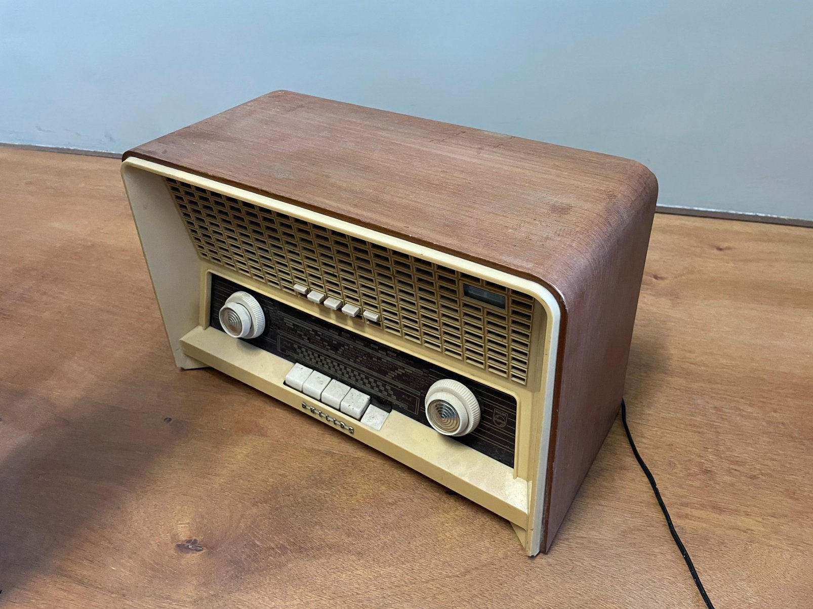 Philips buizenradio, type B4X82A, 1958, Ophalen of Verzenden, Gebruikt, Overige typen