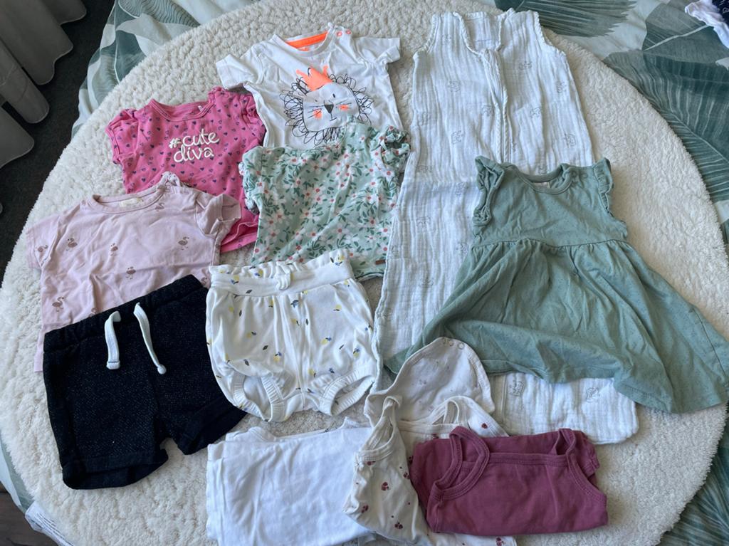 Zomer kledingpakket meisje maat 62 met slaapzak, Ophalen of Verzenden, Gebruikt, Maat 62
