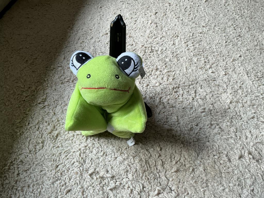 Groene kikker knuffel/kussentje nieuw opbr giro 555, Ophalen of Verzenden, Nieuw, Kikker