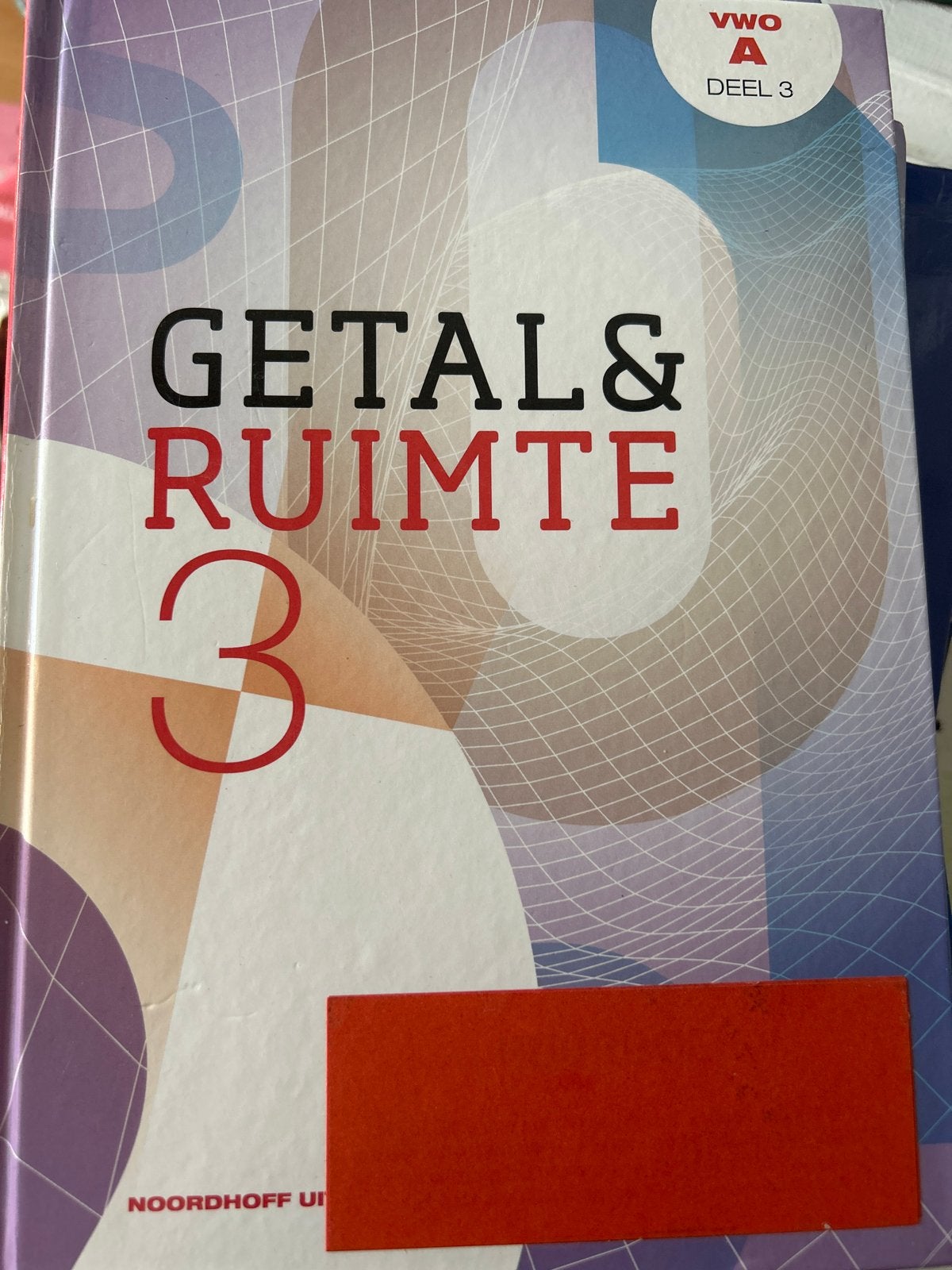 Getal & Ruimte VWO A deel 3 - Wiskunde boek, Ophalen of Verzenden, Gelezen, VWO, Wiskunde A