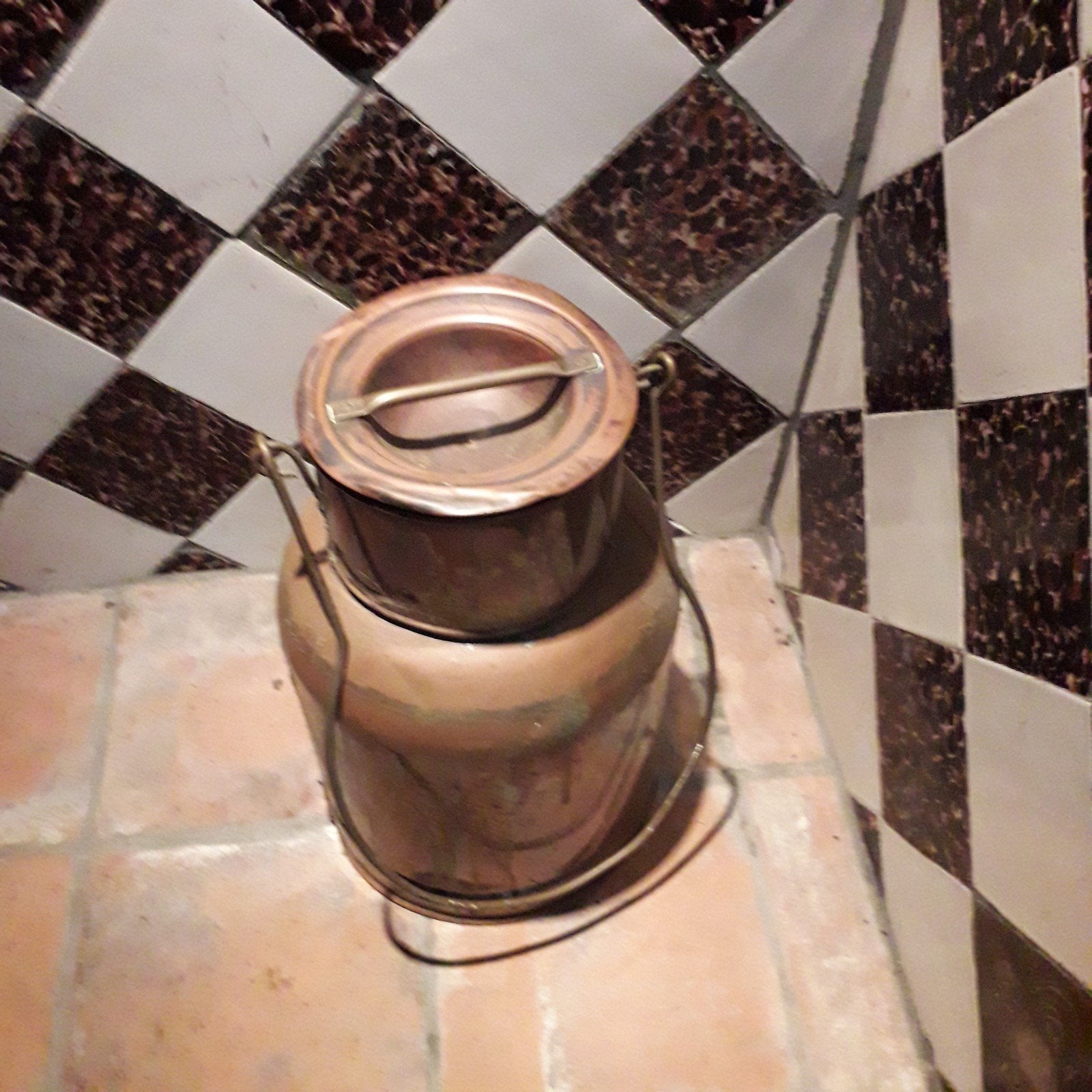 Koperen Kan / Koperen Ketel, Ophalen of Verzenden, Koper