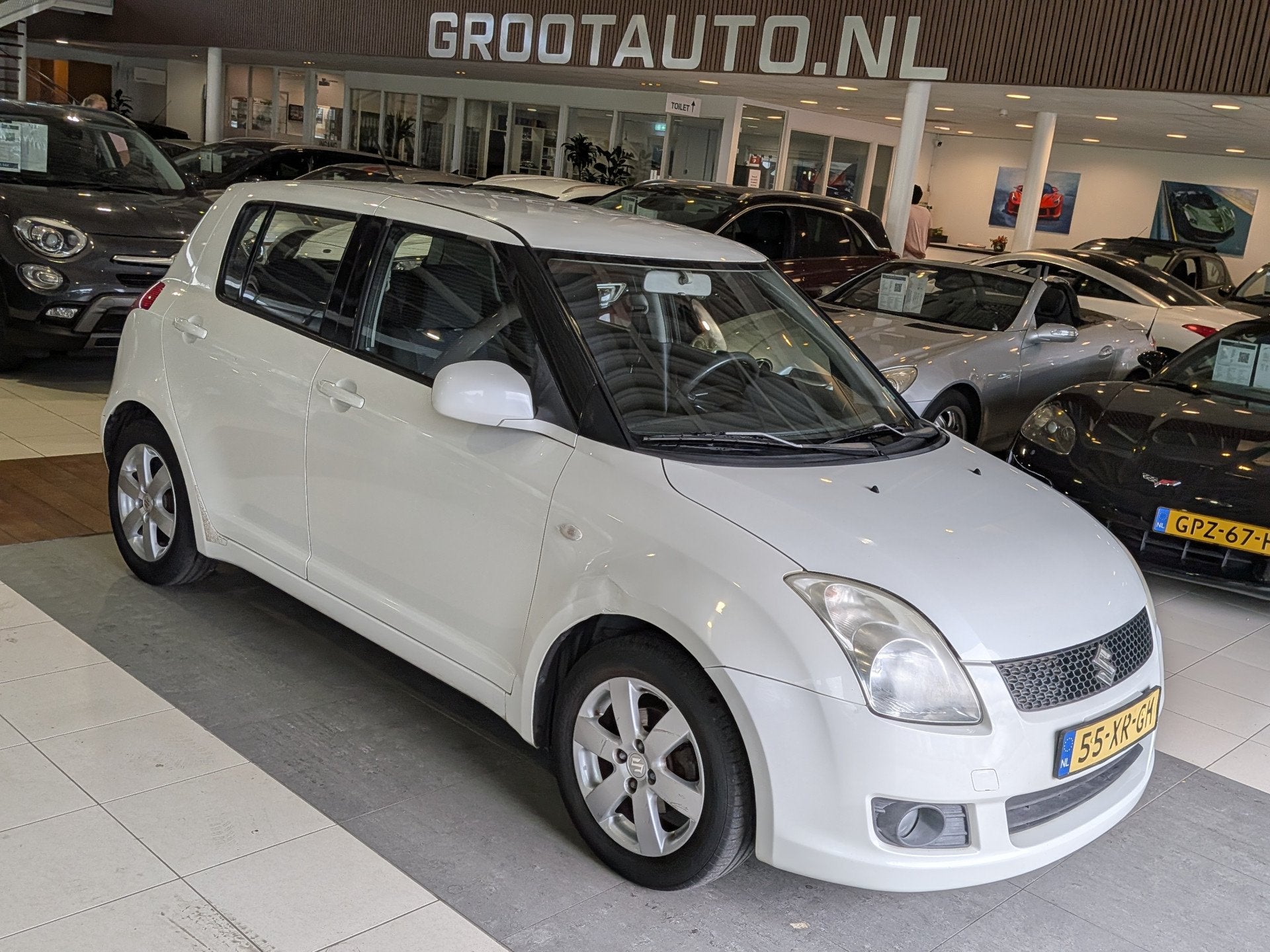 Suzuki Swift 1.3 Shogun Airco, Stuurbekrachtiging (bj 2007), Voorwielaandrijving, Stof, Zwart, 400 kg