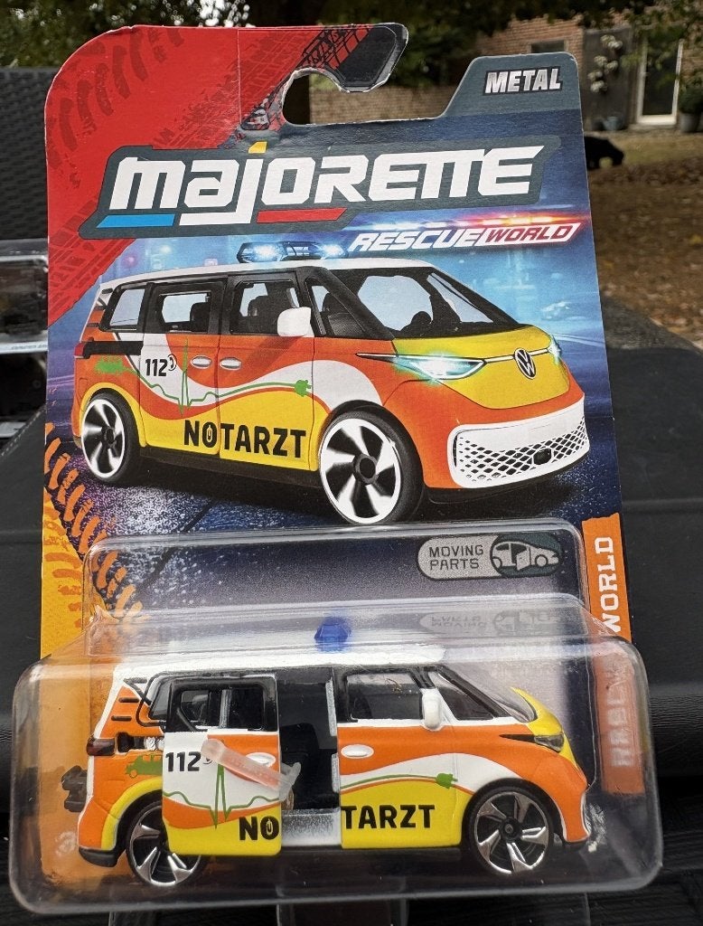 Majorette Volkswagen ID BUZZ NOTARTZ AMBULANCE, Ophalen of Verzenden, Nieuw, Auto