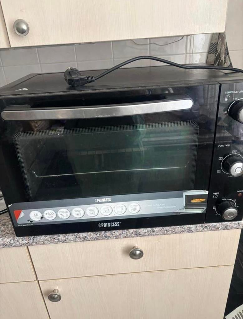 Princess Mini Oven met Grillfunctie  45 liter, Witgoed en Apparatuur, Ovens, Zo goed als nieuw, Vrijstaand, Oven met grill, Minder dan 45 cm