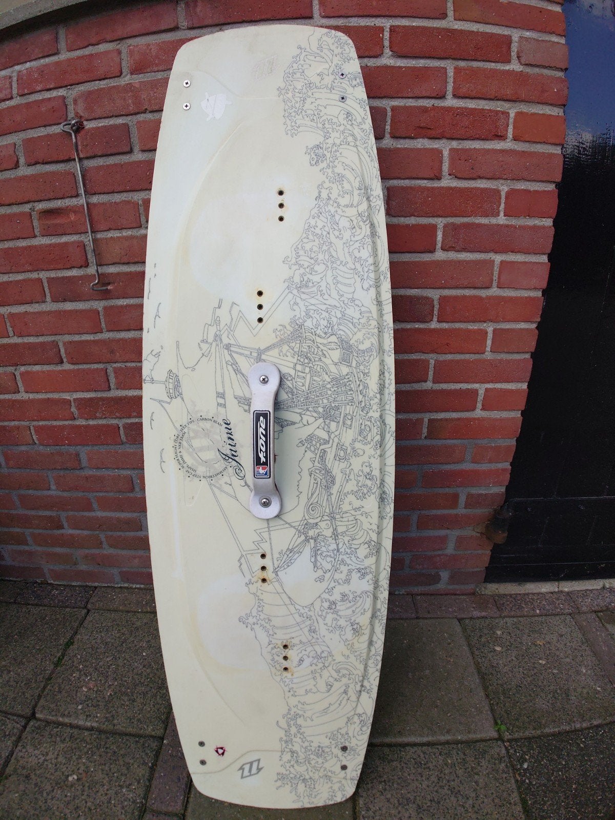 Jaime Kiteboard 129,5x39cm - Super Flight Core Carbon Beam, Watersport en Boten, Kitesurfen, Gebruikt, Kiteboard, Twintip, Ophalen of Verzenden