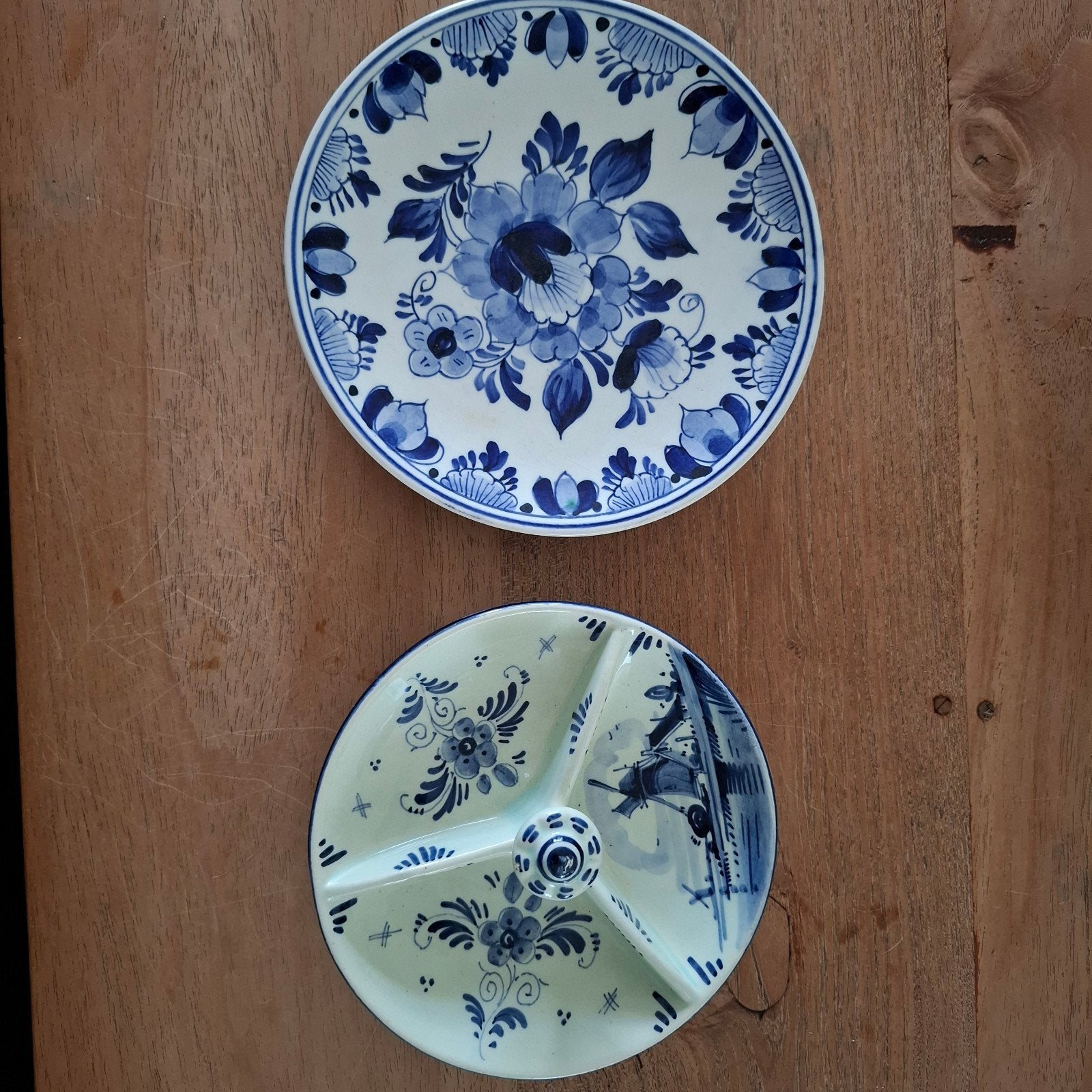 Delftsblauwe 2 stuks, Ophalen of Verzenden