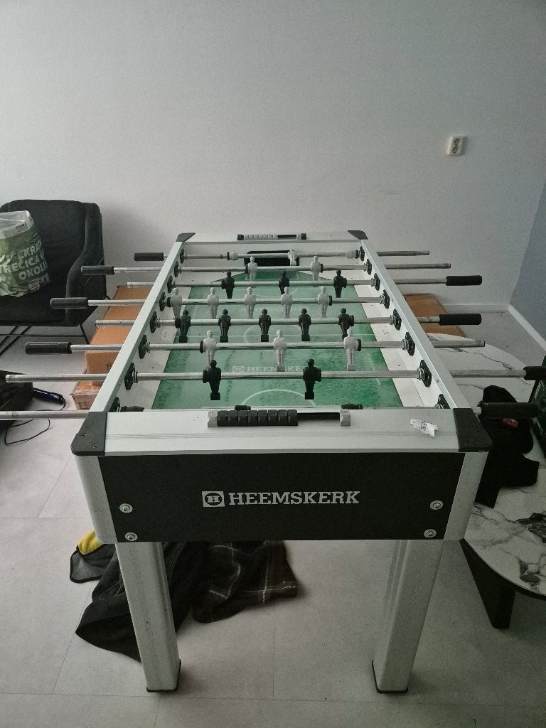 Tafelvoetbal, Ophalen, Gebruikt